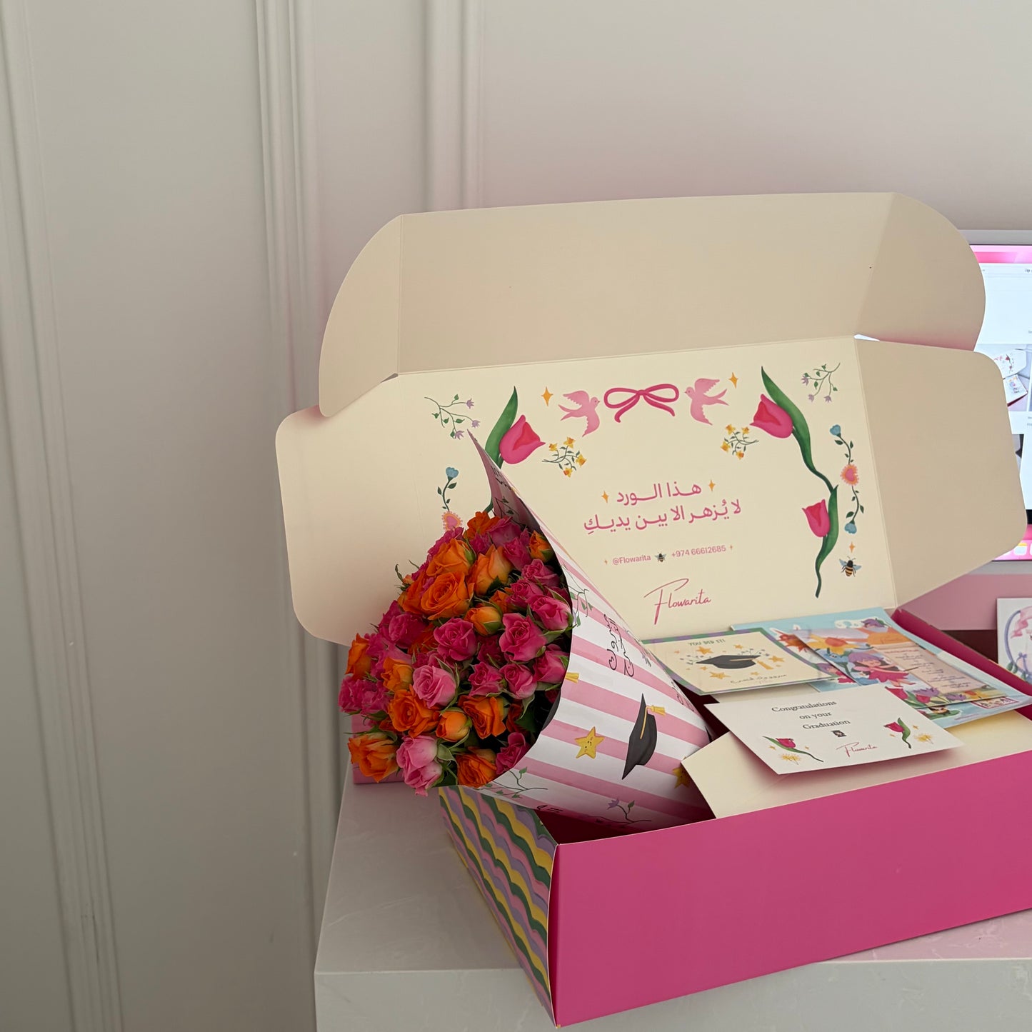 Baby Roses + Graduation Card ๐๐งก๐ธ