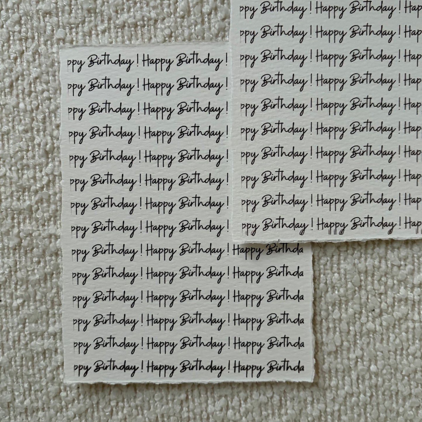 Happy Birthday cotton card( 1 Only ) 🤍