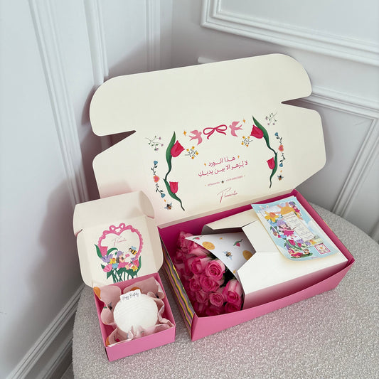 Pink Roses & Victoria Cake 🍰💗