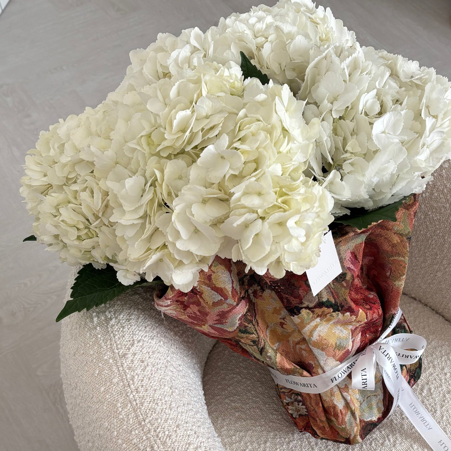 Hydrangea in Fabric 🤍