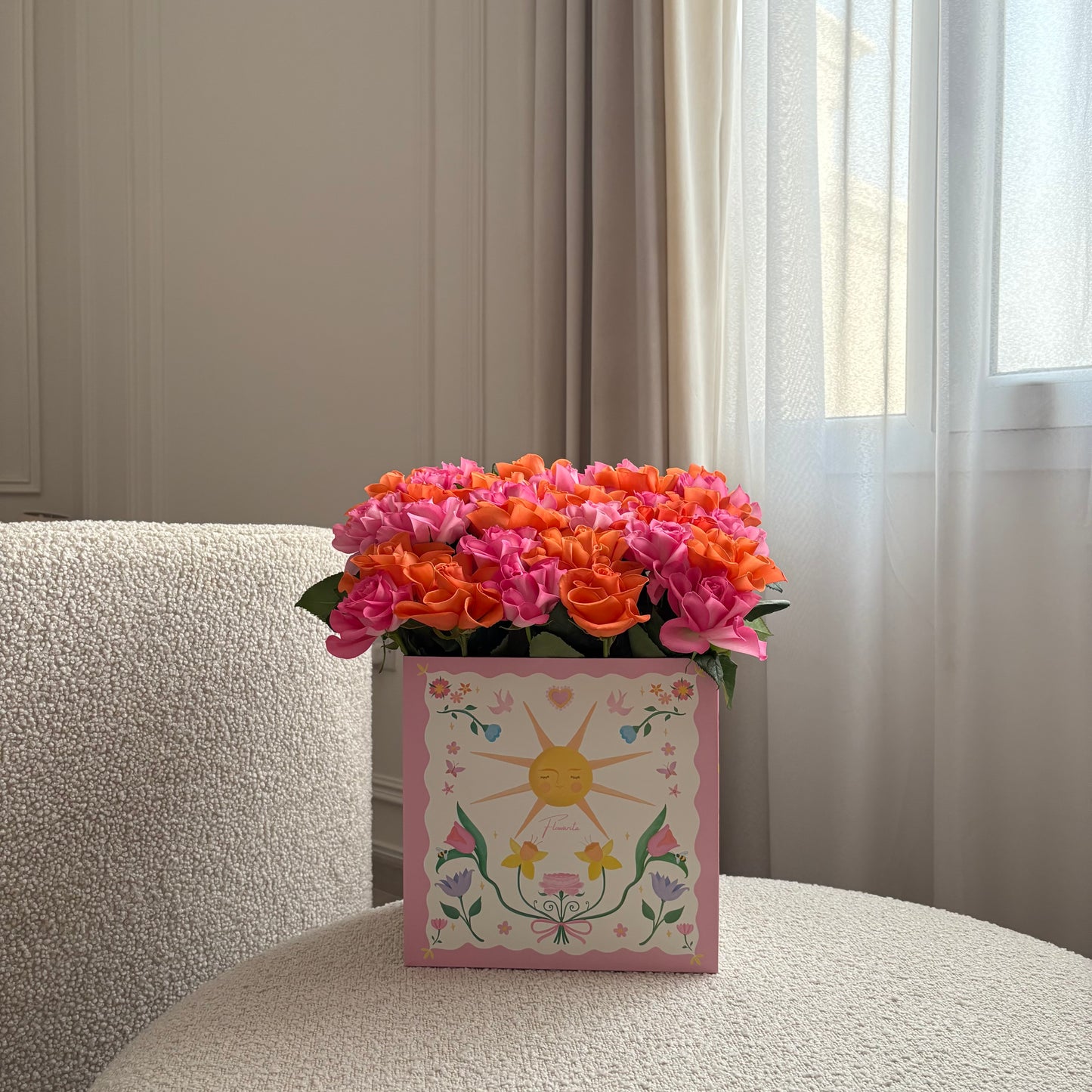 Sunset Bloom 🌺💖🧡