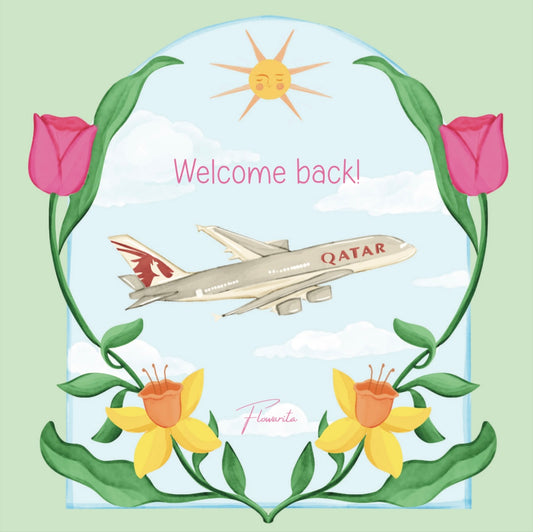 Welcome Back 🛩️🌷