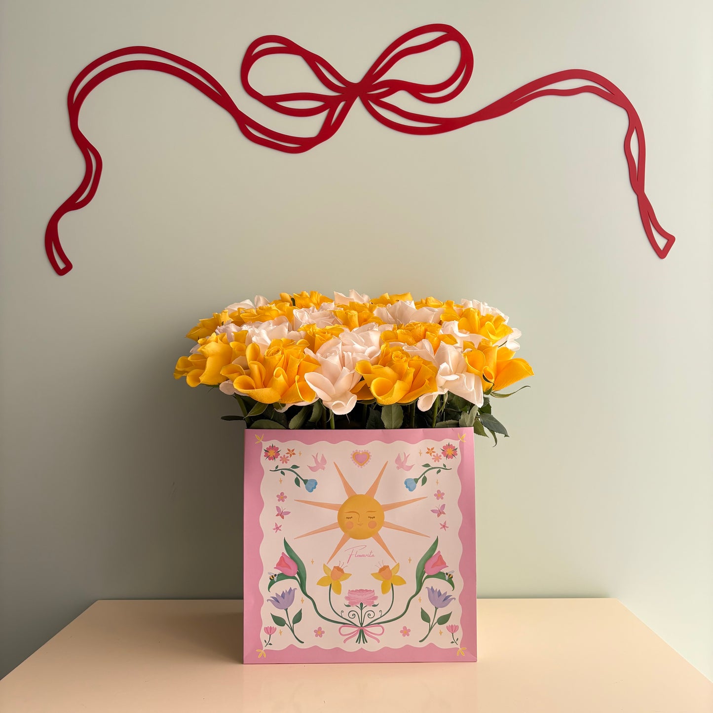 A Sunshine Bouquet 🌞🦢💛