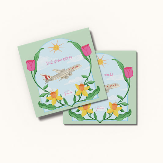 Welcome Back 🛩️🌷